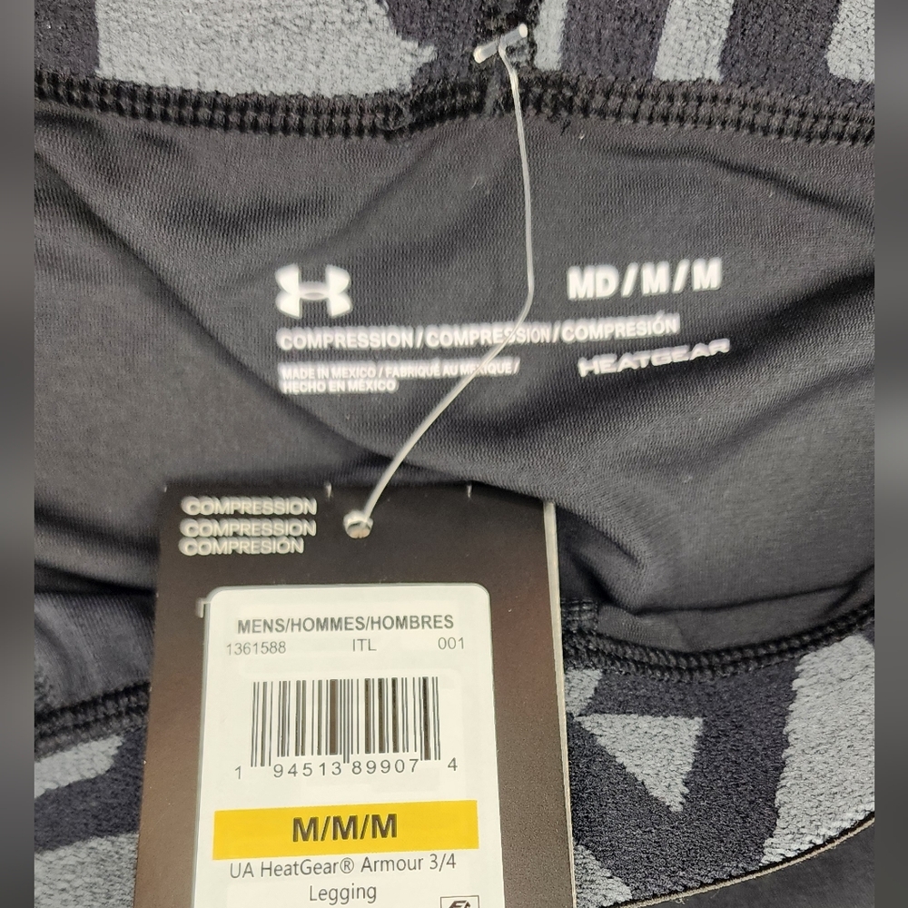 Mens Under Armour HeatGear Compression Tights With Side Pocket Size M NWT - Picture 3 of 3